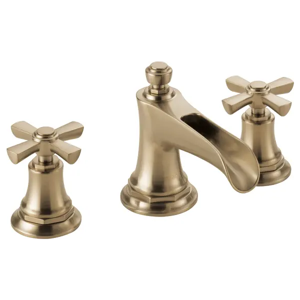 Brizo Widespread Lavatory Faucet with Channel Spout - Less Handles 1.2 GPM 65361LF-GLLHP-ECO - Plumbing Market