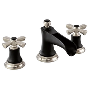 Brizo Widespread Lavatory Faucet with Channel Spout - Less Handles 1.2 GPM 65361LF-NKBLLHP-ECO - Plumbing Market