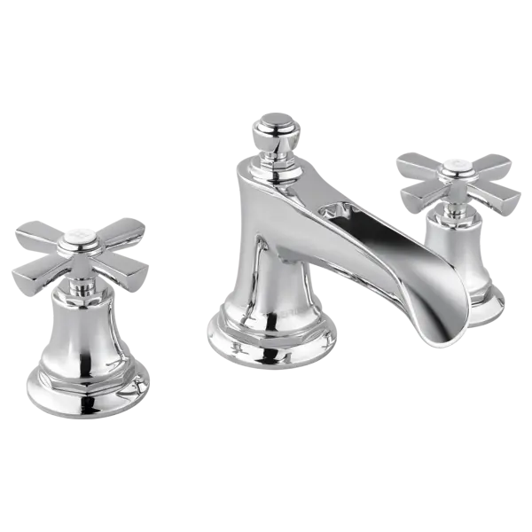 Brizo Widespread Lavatory Faucet with Channel Spout - Less Handles 1.2 GPM 65361LF-PCLHP-ECO - Plumbing Market