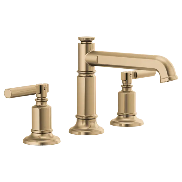 Brizo Widespread Lavatory Faucet with Column Spout - Less Handles 1.2 GPM 65377LF-GLLHP-ECO - Plumbing Market