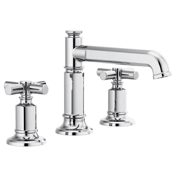 Brizo Widespread Lavatory Faucet with Column Spout - Less Handles 1.2 GPM 65377LF-PCLHP-ECO - Plumbing Market