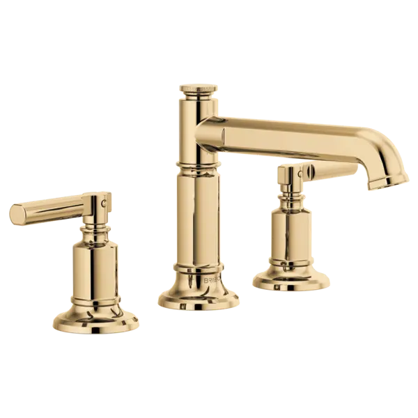 Brizo Widespread Lavatory Faucet with Column Spout - Less Handles 1.2 GPM 65377LF-PGLHP-ECO - Plumbing Market