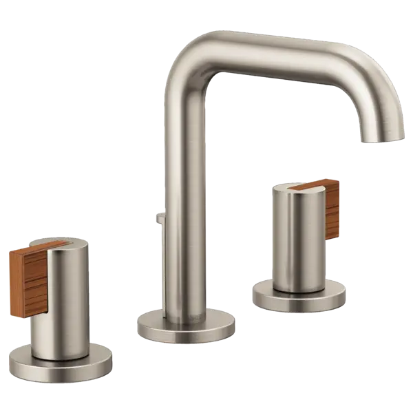 Brizo Widespread Lavatory Faucet with High Spout - Less Handles 1.2 GPM 65332LF-NKLHP-ECO - Plumbing Market
