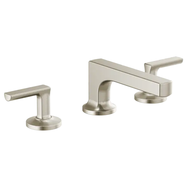 Brizo Widespread Lavatory Faucet with Low Spout - Less Handles 1.2 GPM 65308LF-NKLHP-ECO - Plumbing Market