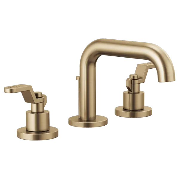 Brizo Widespread Lavatory Faucet with Low Spout - Less Handles 1.2 GPM 65334LF-GLLHP-ECO - Plumbing Market