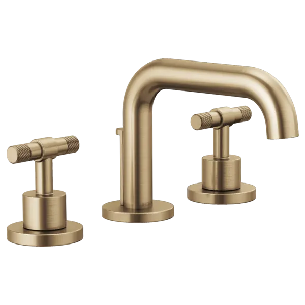 Brizo Widespread Lavatory Faucet with Low Spout - Less Handles 1.2 GPM 65334LF-GLLHP-ECO - Plumbing Market