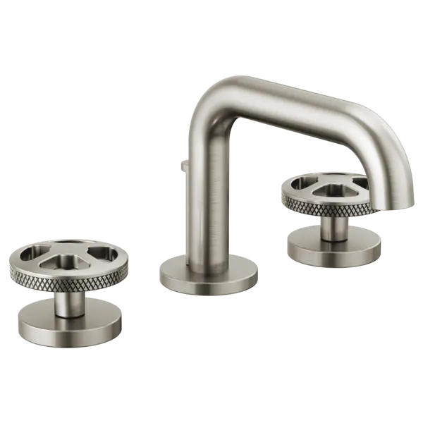 Brizo Widespread Lavatory Faucet with Low Spout - Less Handles 1.2 GPM 65334LF-NKLHP-ECO - Plumbing Market
