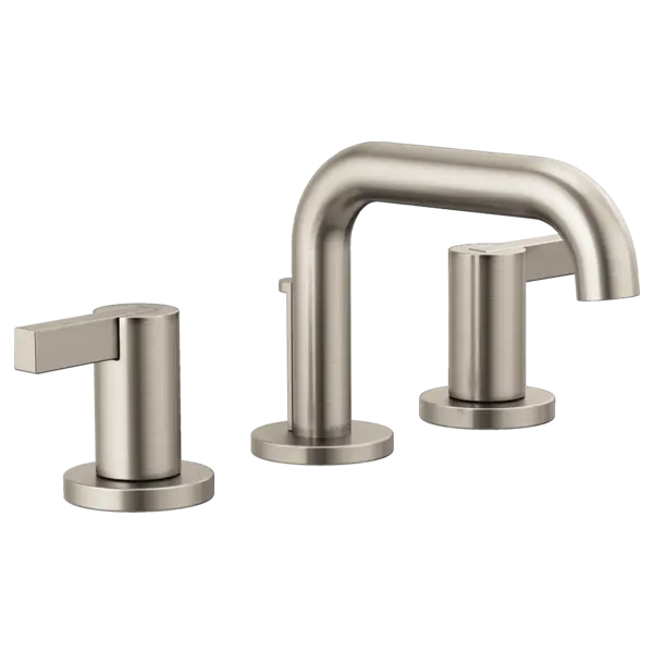 Brizo Widespread Lavatory Faucet with Low Spout - Less Handles 1.2 GPM 65334LF-NKLHP-ECO - Plumbing Market