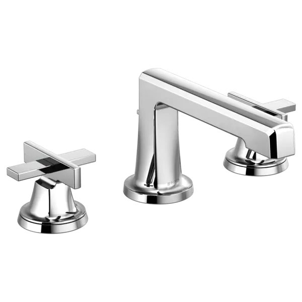 Brizo Widespread Lavatory Faucet with Low Spout - Less Handles 1.2 GPM 65397LF-PCLHP-ECO - Plumbing Market