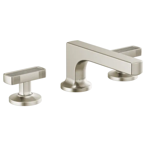Brizo Widespread Lavatory Faucet with Low Spout - Less Handles 1.5 GPM 65308LF-NKLHP - Plumbing Market