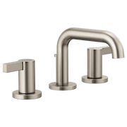 Brizo Widespread Lavatory Faucet with Low Spout - Less Handles 1.5 GPM 65334LF-NKLHP - Plumbing Market