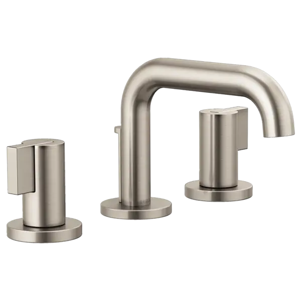 Brizo Widespread Lavatory Faucet with Low Spout - Less Handles 1.5 GPM 65334LF-NKLHP - Plumbing Market