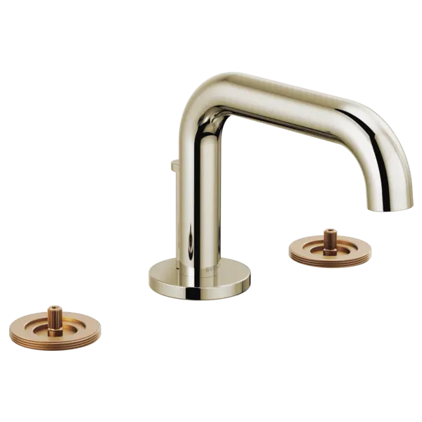 Brizo Widespread Lavatory Faucet with Low Spout - Less Handles 1.5 GPM 65334LF-PNLHP - Plumbing Market