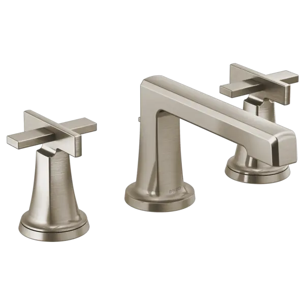Brizo Widespread Lavatory Faucet with Low Spout - Less Handles 1.5 GPM 65397LF-NKLHP - Plumbing Market