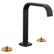 Brizo Widespread Lavatory Faucet with Square Spout - Less Handles 65368LF-BLLHP-ECO - Plumbing Market
