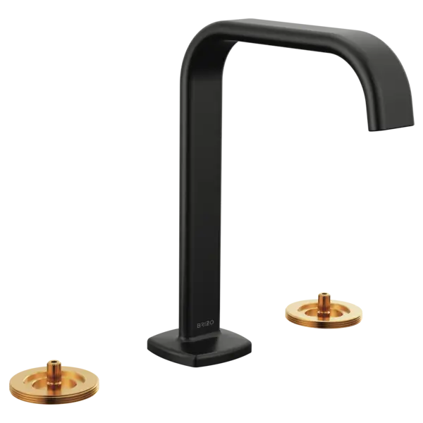 Brizo Widespread Lavatory Faucet with Square Spout - Less Handles 65368LF-BLLHP-ECO - Plumbing Market