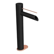 Rubi Kronos Elongated Basin Faucet Matte Black/Brush Copper RKR11XBKU - Plumbing Market