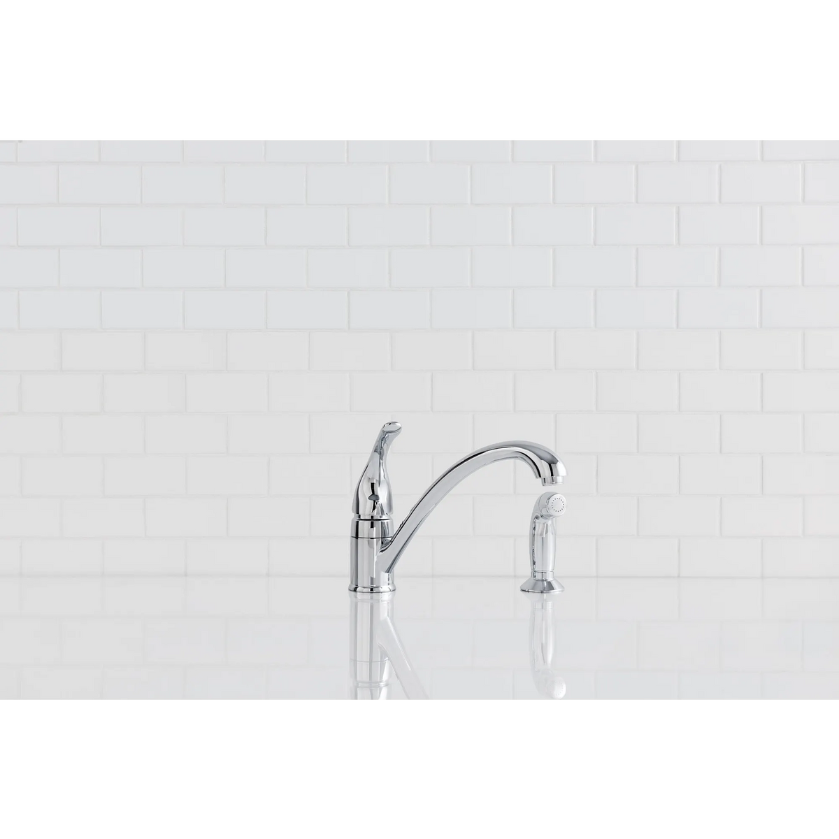 Moen Torrance Single-Handle Low-Arc Kitchen Faucet CA87480 in Chrome (CA87480) - view 2