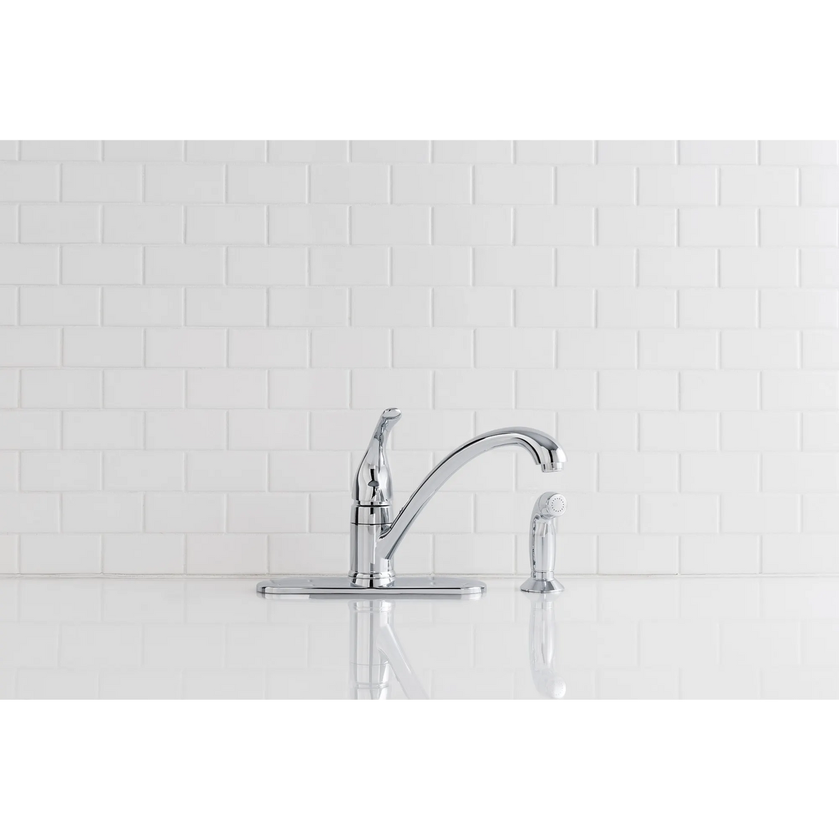 Moen Torrance Single-Handle Low-Arc Kitchen Faucet CA87480 in Chrome (CA87480) - view 3