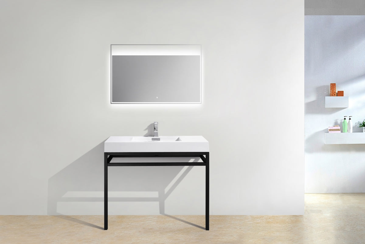 Kube Bath Haus 40" Console w/ Acrylic Sink - Black (CH40-BK) view 5