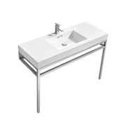 Kube Bath Haus 48" Console w/ Acrylic Sink - Chrome (CH48)