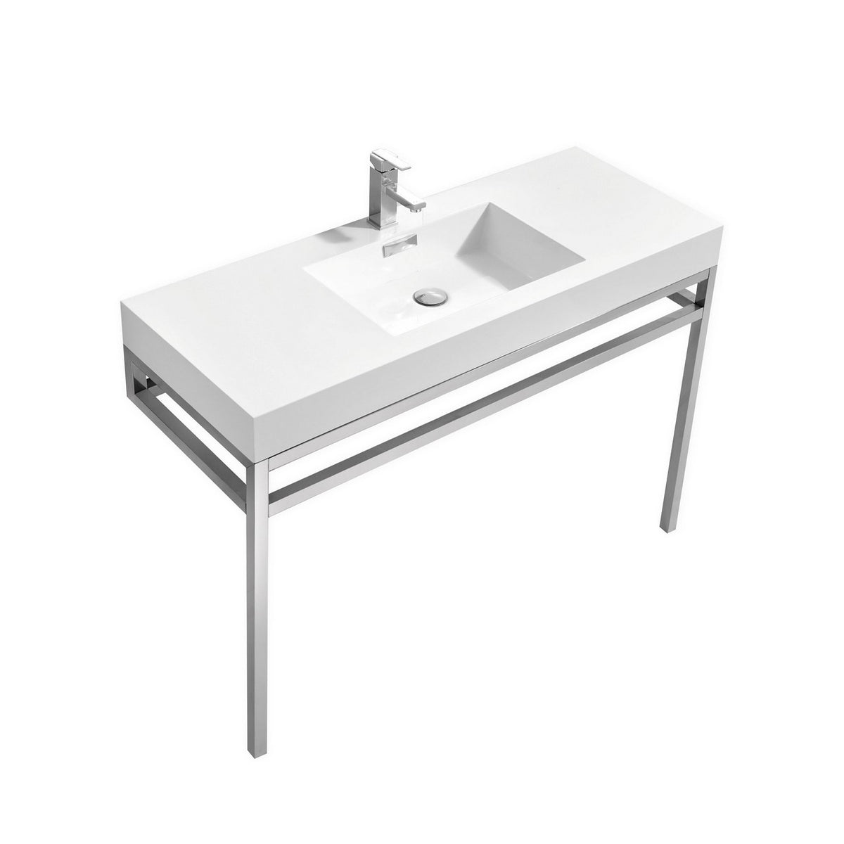 Kube Bath Haus 48" Console w/ Acrylic Sink - Chrome (CH48)