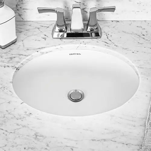 CONNOR OVAL 17"X14" UNDERMOUNT SINK - 4210CFYW - Plumbing Market
