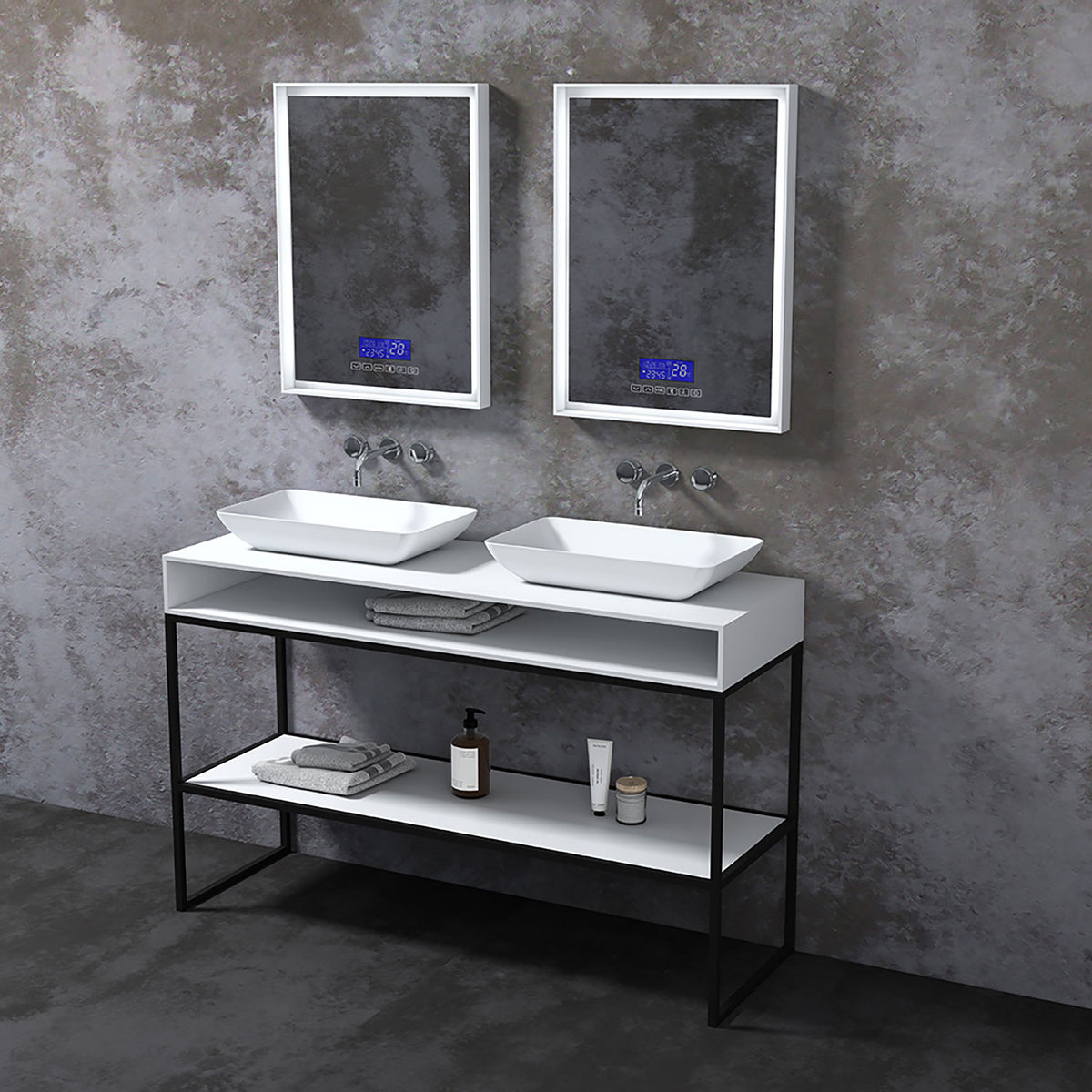 Slik Floor sink support in matte black 60" x 20" CSP6020MR0NA