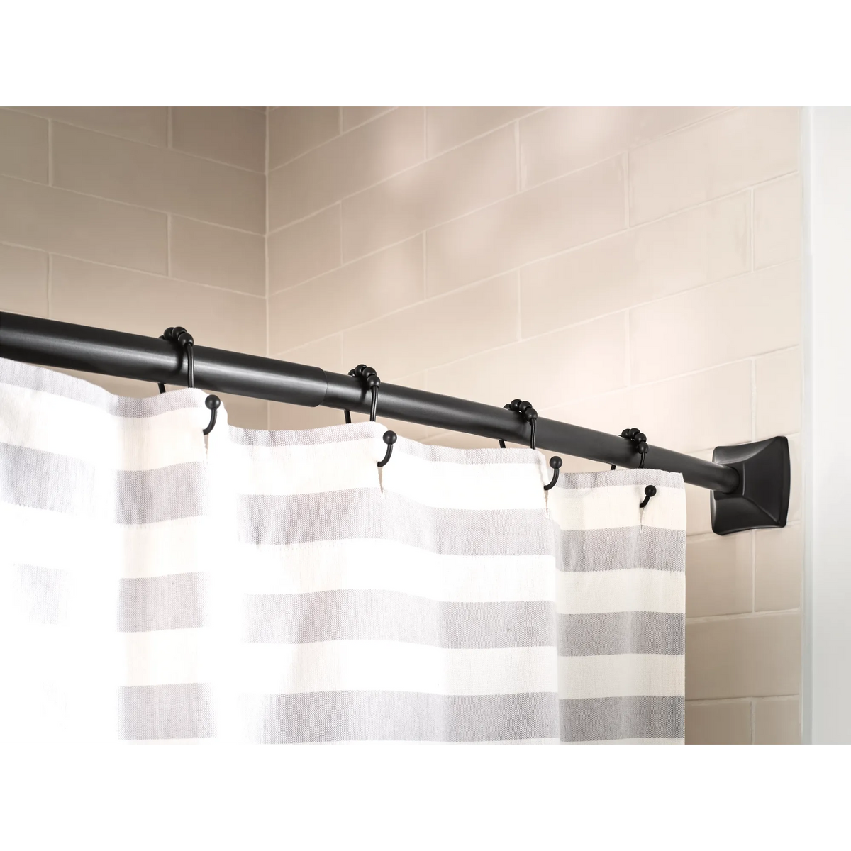 Moen Shower Curtain Rings SR2201 in Matte Black (SR2201BL) - view 2