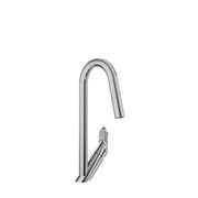Baril ANGLE Single-Hole Kitchen Faucet with 2-function Pull-Down Spray CUI-1940-02L in Chrome