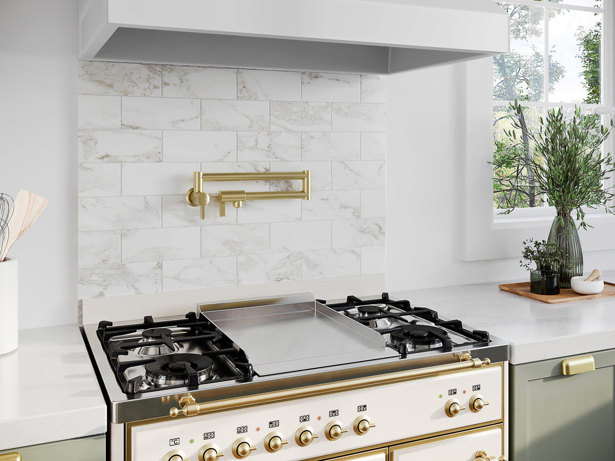 Baril ARTE Single-Hole Wall-Mounted Pot Filler with Two Handles CUI-4293-00L (Baril photo)