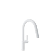 Baril VISION Single-Hole Kitchen Faucet with 2-function Pull-Down Spray CUI-9245-02L in White