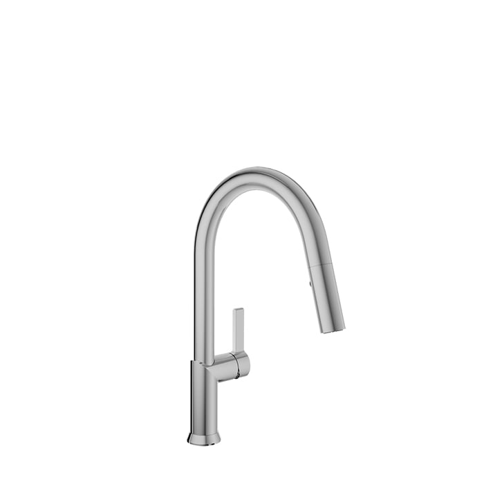 Baril VISION Single-Hole Kitchen Faucet with 2-function Pull-Down Spray CUI-9245-02L in Chrome