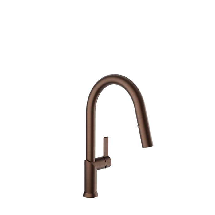 Baril VISION Single-Hole Kitchen Faucet with 2-function Pull-Down Spray CUI-9245-02L in Venetian Bronze
