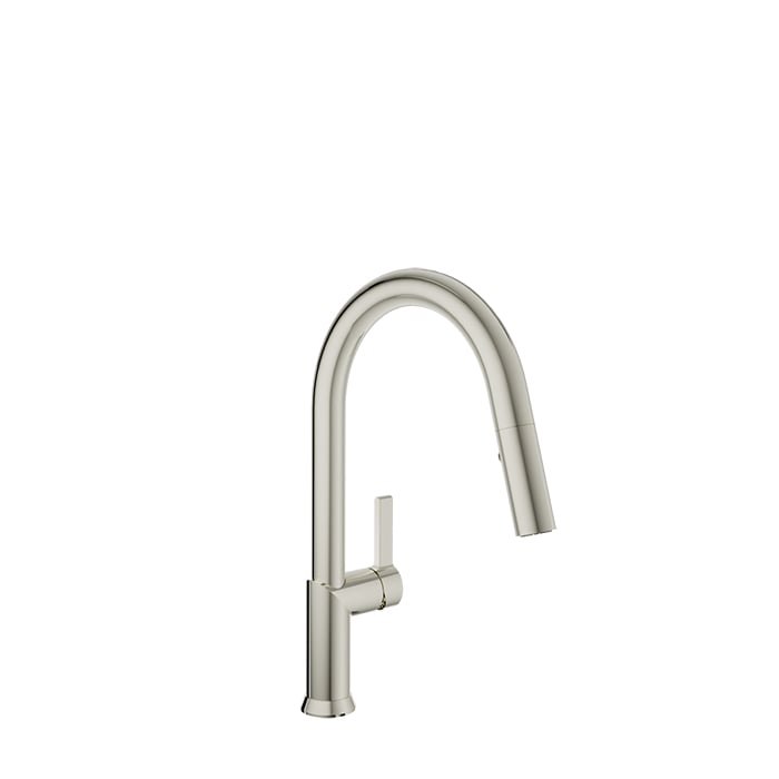 Baril VISION Single-Hole Kitchen Faucet with 2-function Pull-Down Spray CUI-9245-02L in Polished Nickel