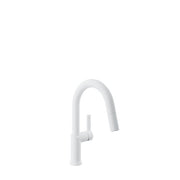 Baril VISION Single-Hole Bar / Prep Kitchen Faucet with 2-function Pull-Down Spray CUI-9247-02L in White