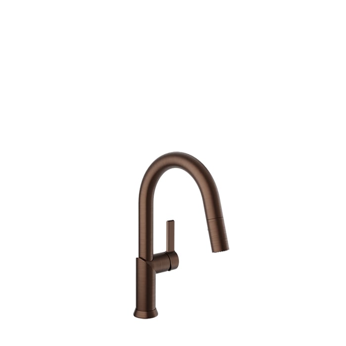Baril VISION Single-Hole Bar / Prep Kitchen Faucet with 2-function Pull-Down Spray CUI-9247-02L in Venetian Bronze