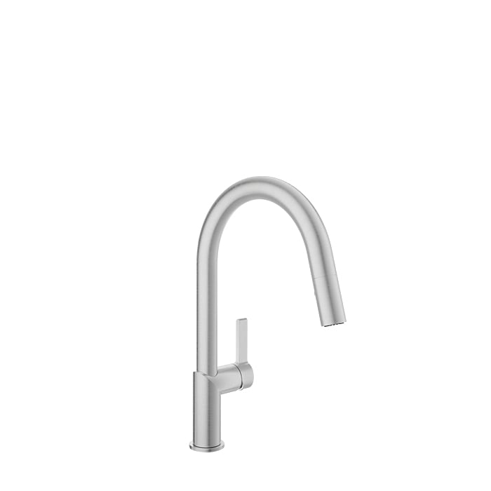 Baril VISION Single-Hole Kitchen Faucet with 2-function Pull-Down Spray CUI-9249-02L in Stainless Steel