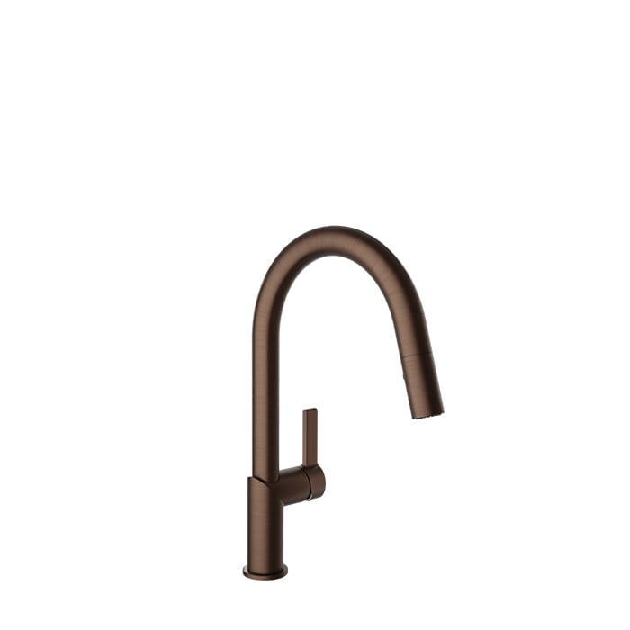 Baril VISION Single-Hole Kitchen Faucet with 2-function Pull-Down Spray CUI-9249-02L in Venetian Bronze