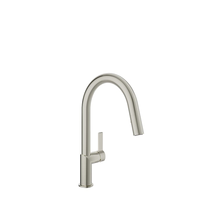 Baril VISION Single-Hole Kitchen Faucet with 2-function Pull-Down Spray CUI-9249-02L in Polished Nickel