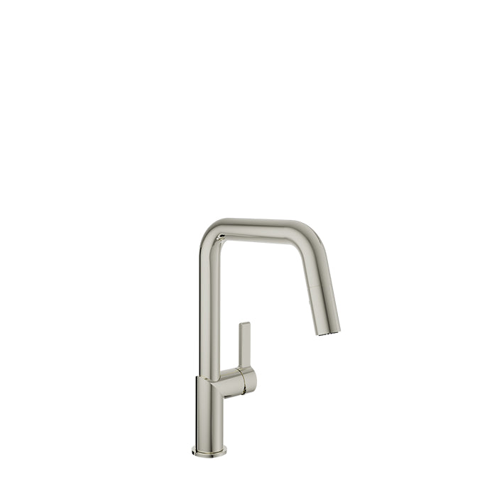Baril VISION IV Single-Hole Kitchen Faucet with 2-function Pull-Down Spray CUI-9250-02L in Polished Nickel