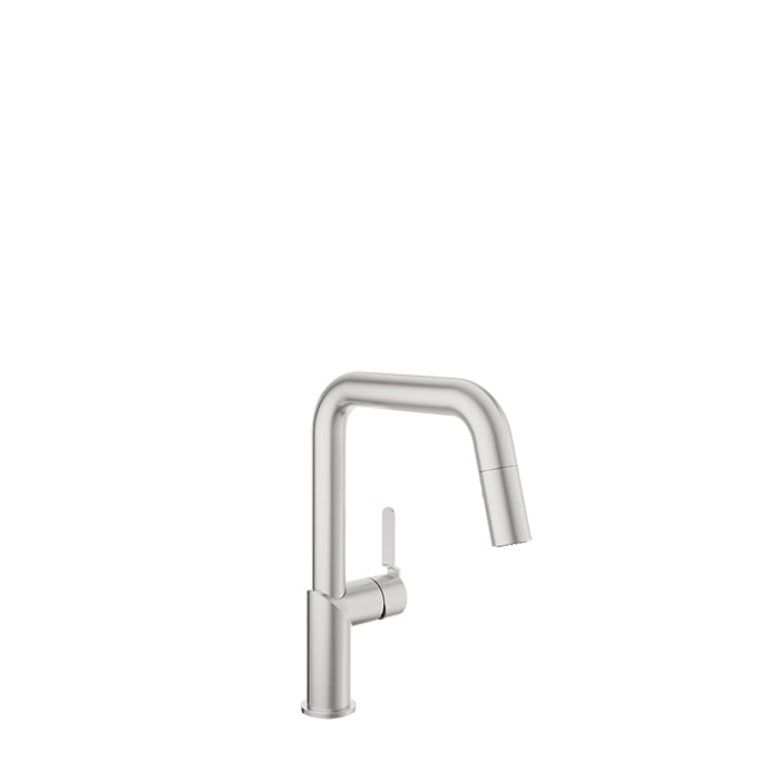 Baril VISION Single-Hole Kitchen Faucet with 2-function Pull-Down Spray CUI-9250-32L in Stainless Steel