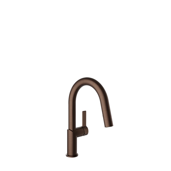 Baril VISION Single-Hole Bar / Prep Kitchen Faucet with 2-function Pull-Down Spray CUI-9255-02L in Venetian Bronze