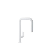 Baril TUBE Single-Hole Kitchen Faucet with 2-function Pull-Down Spray CUI-9350-02L in White
