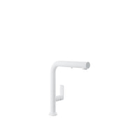 Baril TUBE Single-Hole Kitchen Faucet with 2-function Pull-Down Spray CUI-9355-02L in White