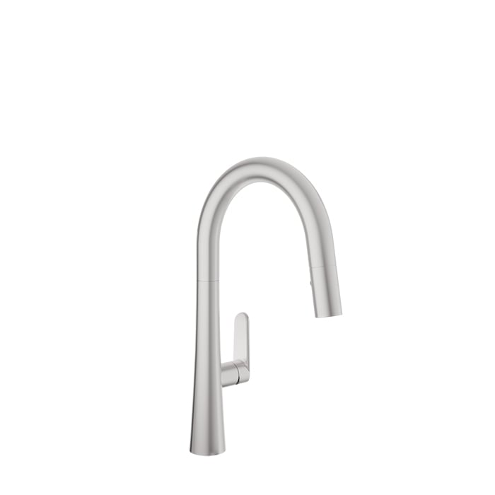 Baril NOX Outdoor Stainless Steel Kitchen Faucet with 2-function Pull-Down Spray CUI-9640-02L in Natural Stainless Steel
