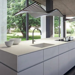 Caesarstone 4001 Fresh Concrete White Concrete-Look Quartz with Soft Grey Tones - Plumbing Market