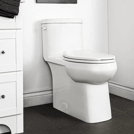 Cali One Piece 4.8l Elongated Unlined Toilet W/seat - 4710bovuw - Plumbing Market