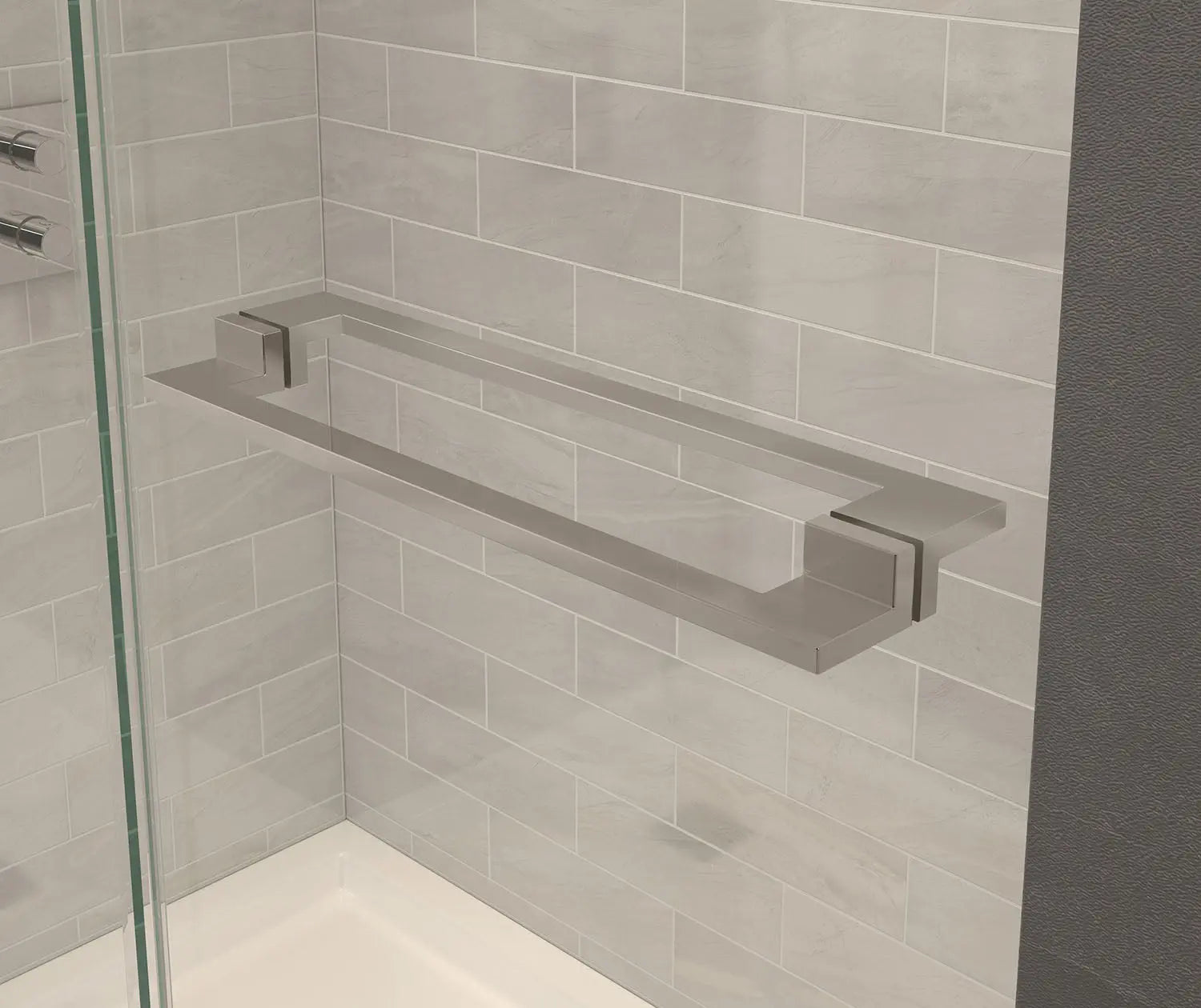Capella 78 32 ½-35 ½ x 78 in. 8 mm Pivot Shower Door for Alcove Installation with GlassShield® glass in Brushed Nickel - Plumbing Market
