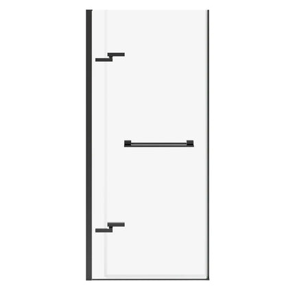 Capella 78 32 ½-35 ½ x 78 in. 8 mm Pivot Shower Door for Alcove Installation with GlassShield® glass in Matte Black - Plumbing Market